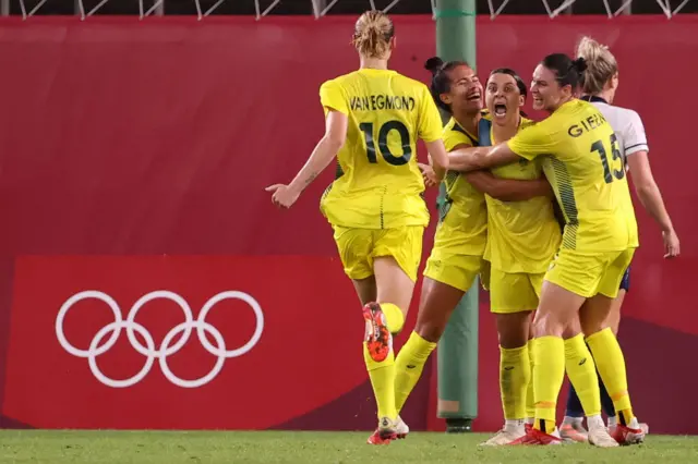 Australia celebrate