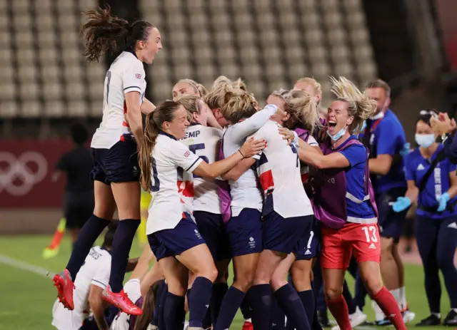 Team GB celebrate