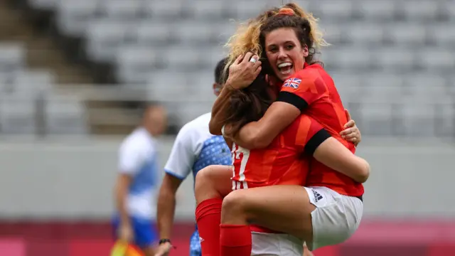 Great Britain beat Kenya in Rugby Sevens