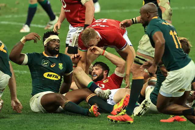 Kolisi stopped a try in the first half