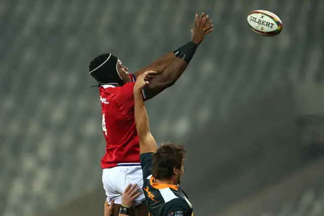 Maro Itoje in action for the first Lion Test