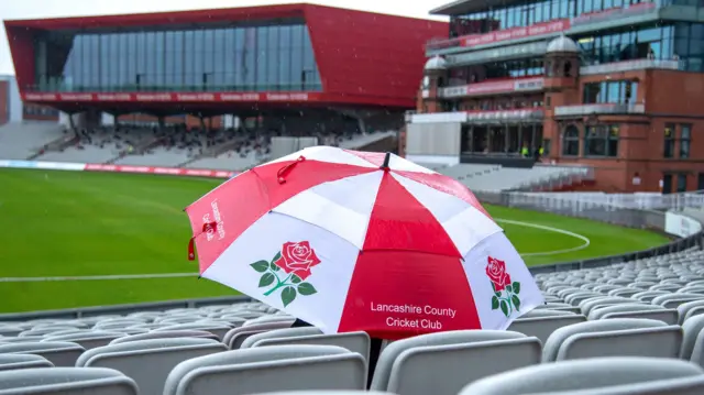 Rain at Old Trafford