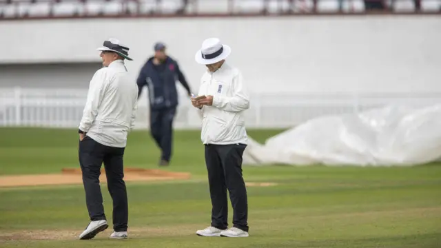 Umpires at Taunton