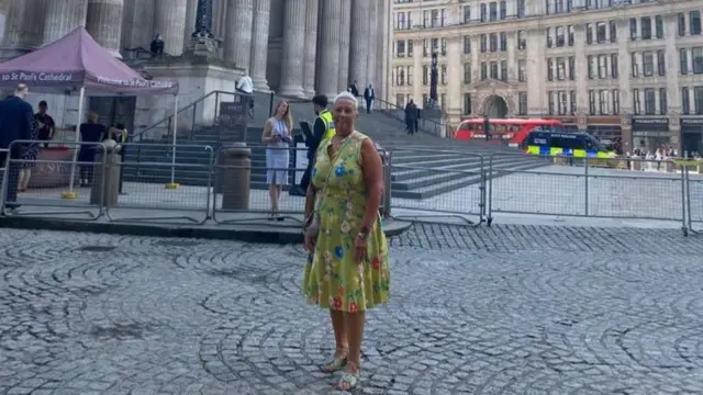 Diane Caunt at St Paul’s Cathedral, in London