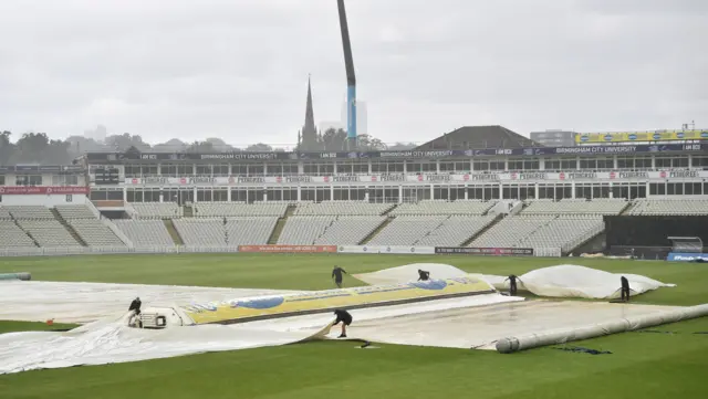 Rain at Edgbaston