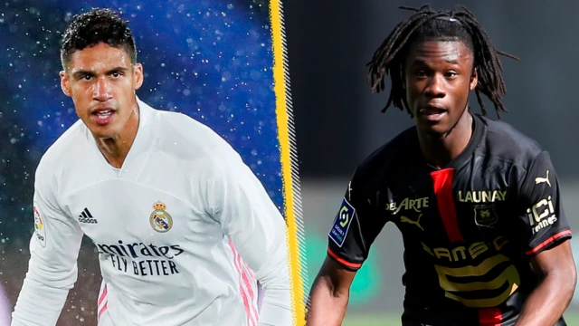 Raphael Varane and Eduardo Camavinga