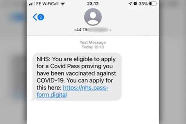 Scam text