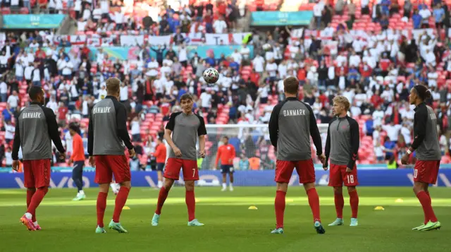 Denmark warm ups
