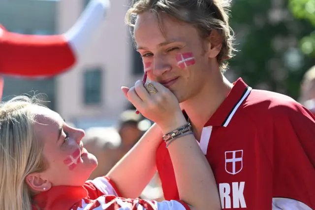 Denmark fans