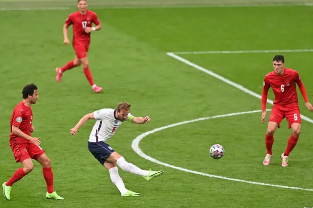 Harry Kane blazes over