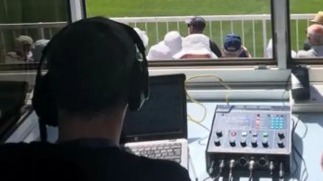 BBC commentary box
