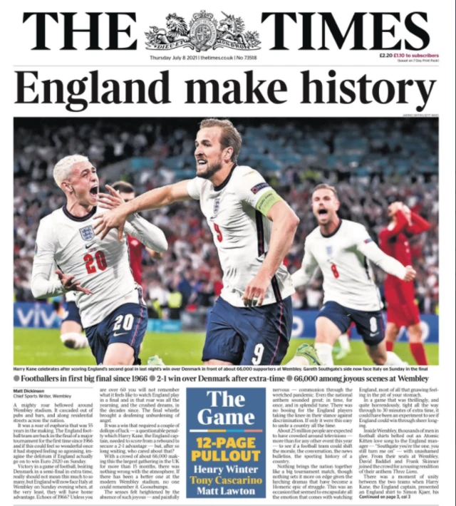 Times front page