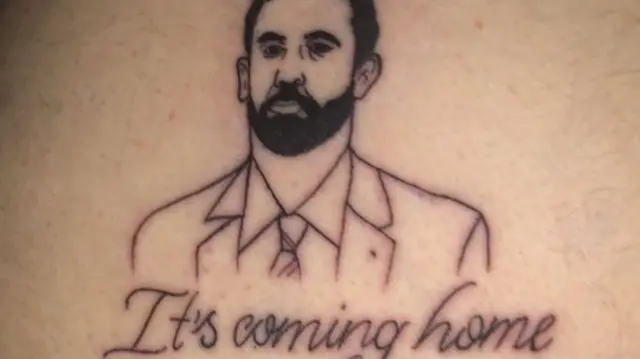 Tattoo of Gareth Southgate