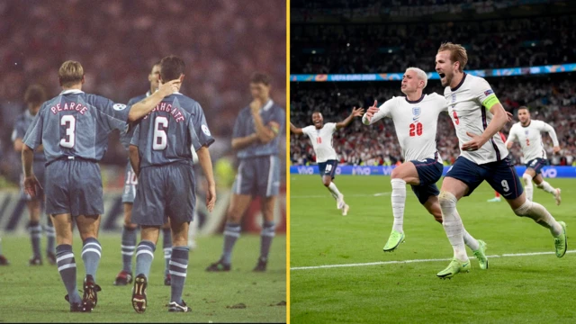 England at Euro 96 and Euro 2020