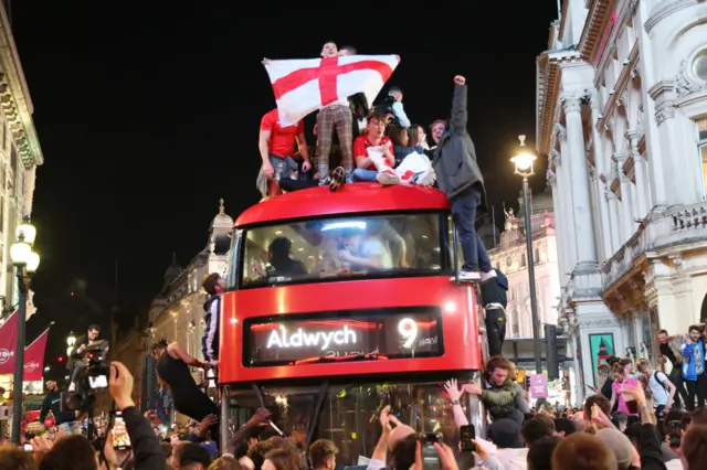 Red bus in London