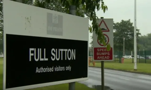 Full Sutton Prison sign