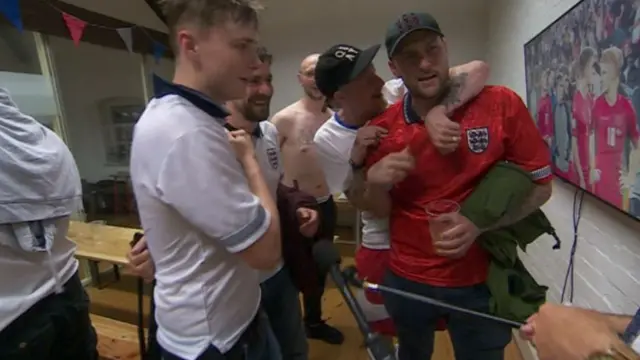 England fans at the Framework Brewery Leicester