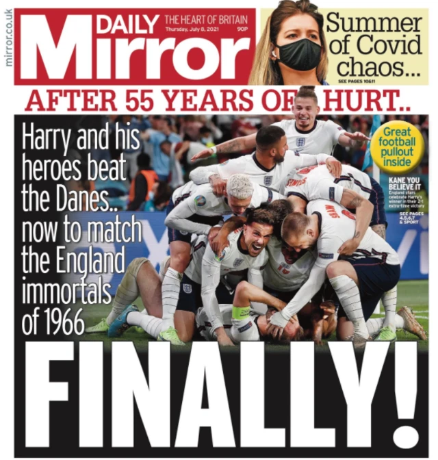 Mirror front page