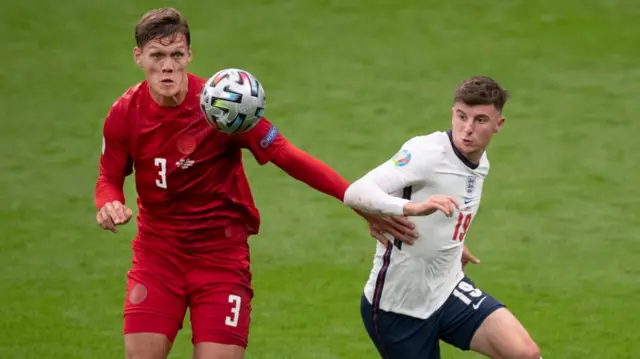 Jannik Vestergaard and Mason Mount