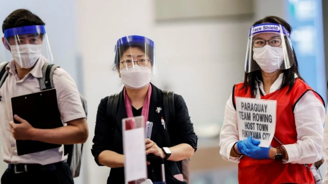 Olympic teams have been travelling to Tokyo ahead of the Games