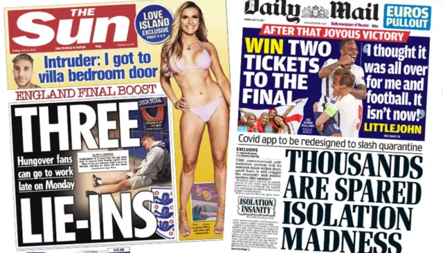 Sun and the Daily Mail