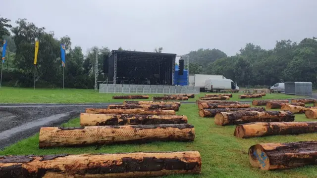 Stendhal music festival preparations