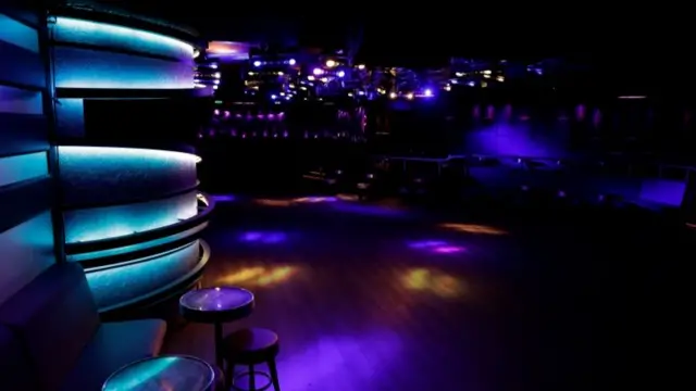 Le Duplex nightclub - next to Champs Elysees avenue in Paris