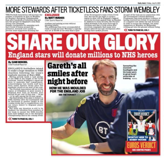 Mail back page