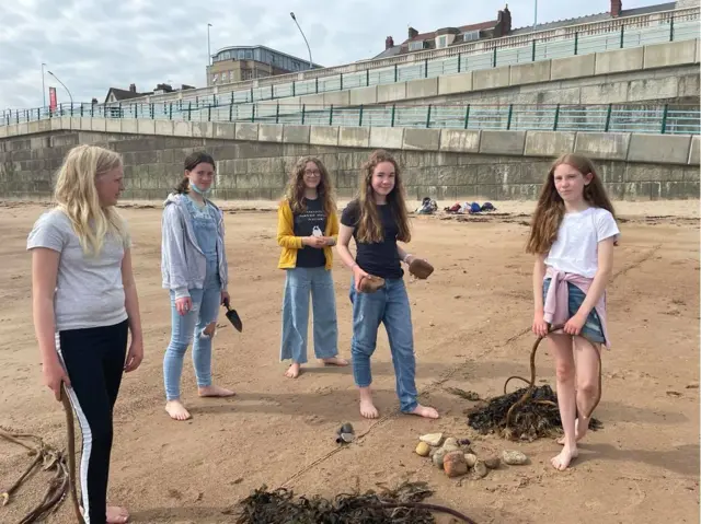 Girls on the beach