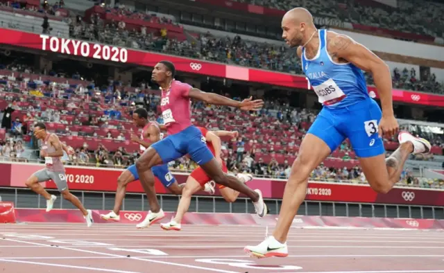 Lamont Marcell Jacobs wins the men's 100m at Tokyo 2020