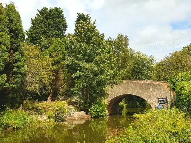 A bridge over a canal in Curdworth, Warwickshire