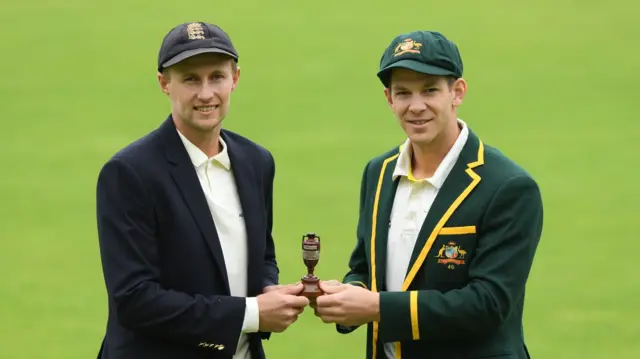 Joe Root and Tim Paine