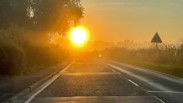 Sun rise in Barstree