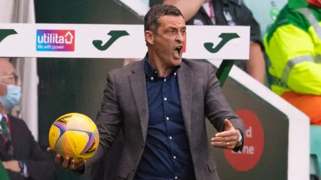 Hibernian head coach Jack Ross