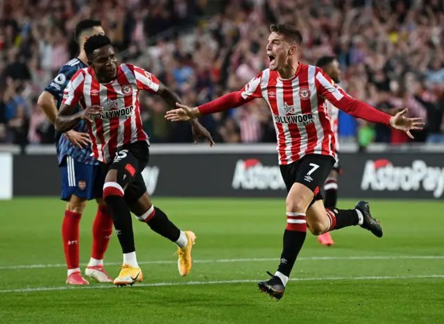 Brentford celebrate