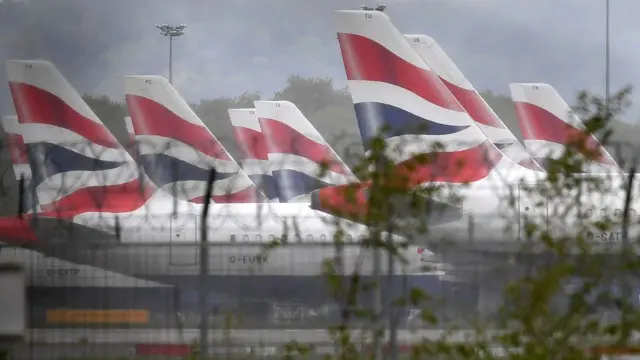 British Airways aircraft at Gatwick