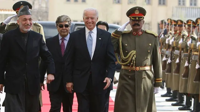 US President Joe Biden and Afghan President Ashraf Ghani