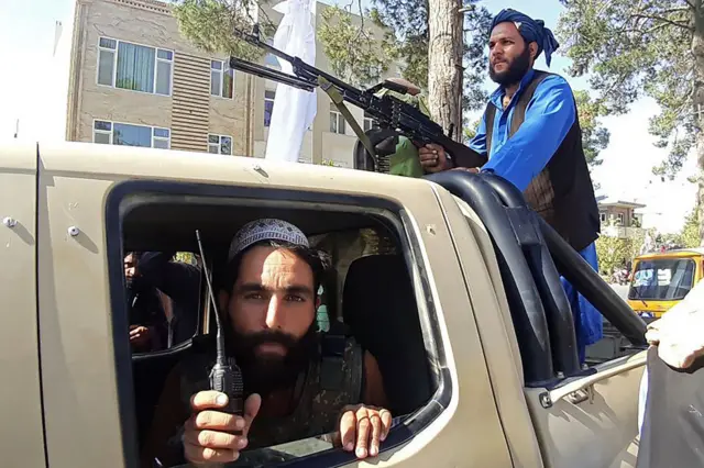 Taliban fighters in the city of Herat