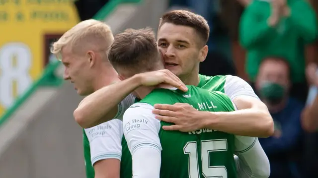 Kyle Magennis scored early into the second half for Hibernian