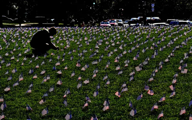 A memorial to US veterans