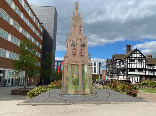 Artist's impression of the Coventry Cross at new location