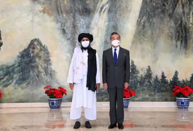 Taliban leader Mullah Abdul Ghani Baradar met with China's foreign minister Wang Yi in late July