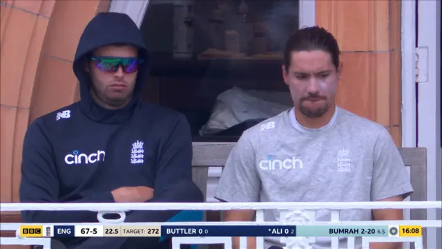 England staff unimpressed