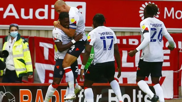 Luton Town celebrate