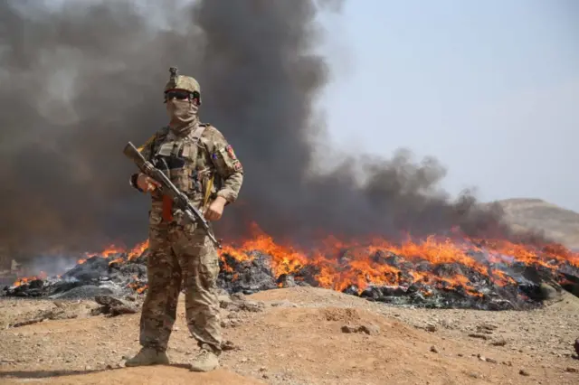 A member of the Afghan security forces. File photo