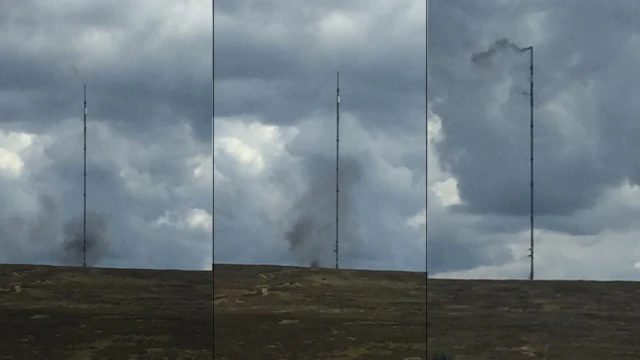 Bilsdale transmitter fire