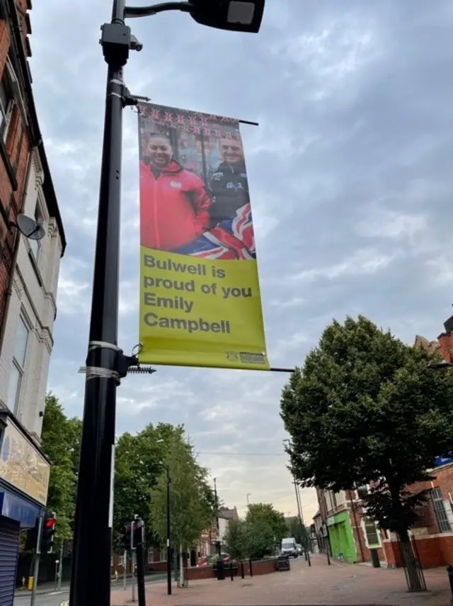 Emily Campbell posters in Bulwell