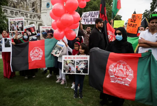 Afghan translators' protest