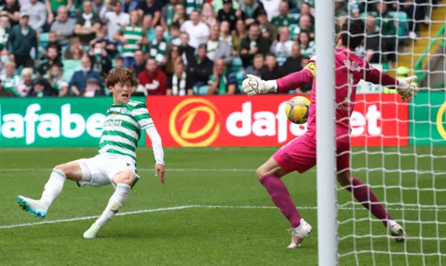 Kyogo Furuhashi scores for Celtic