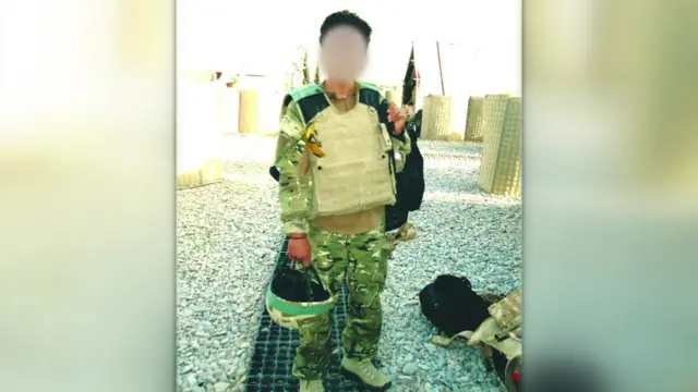 Former Afghan interpreter Ahmed - not his real name